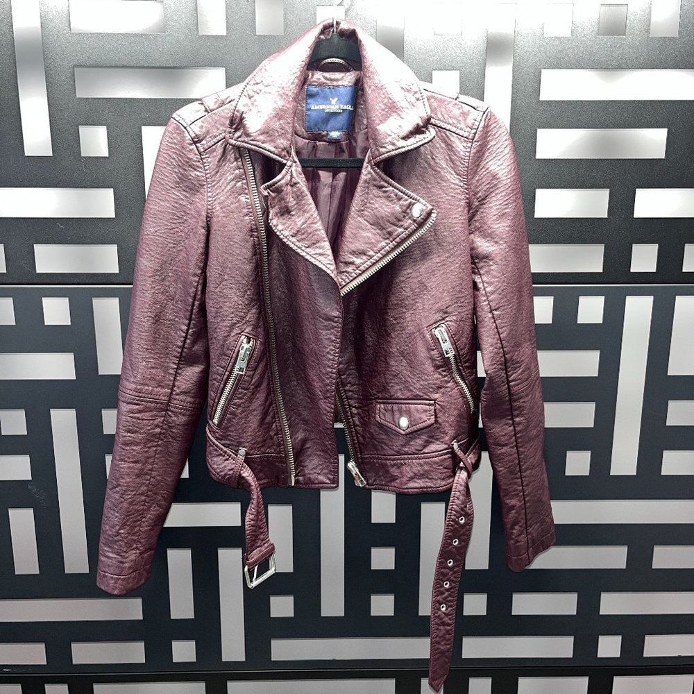 American Eagle Outfitters Vegan Leather Moto Jacket